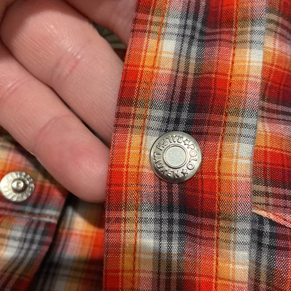 Ralph Lauren Western Wear 100% cotton vintage size 4 plaid button down 🤠 - Picture 4 of 14